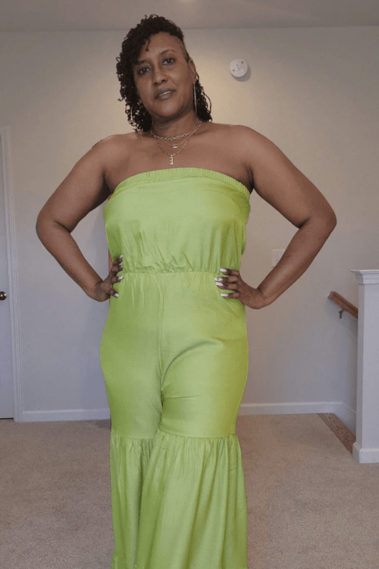 Wide Leg Ruffle Jumpsuit (Reg & Plus Sizes) - What A Diva Wears Boutique