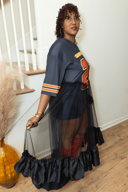 "Winner Tulle" Jersey Dress - What A Diva Wears Boutique